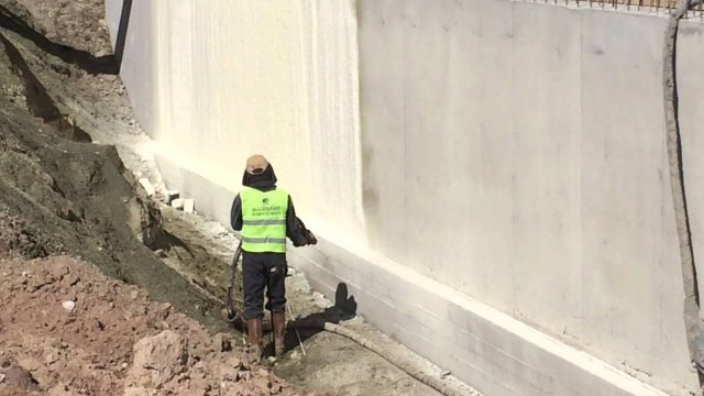 Perde Betona Poliüretan Köpük Uygulama